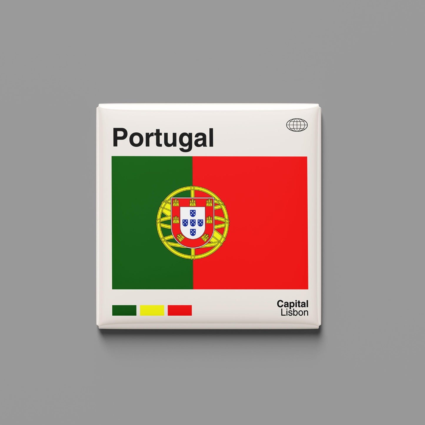 Portugal Souvenir Magnet for Travel Lovers, Lisbon Travel Poster Print, Travel Gift, Fridge Magnet, Custom Travel Magnet, Portugal Flag Art