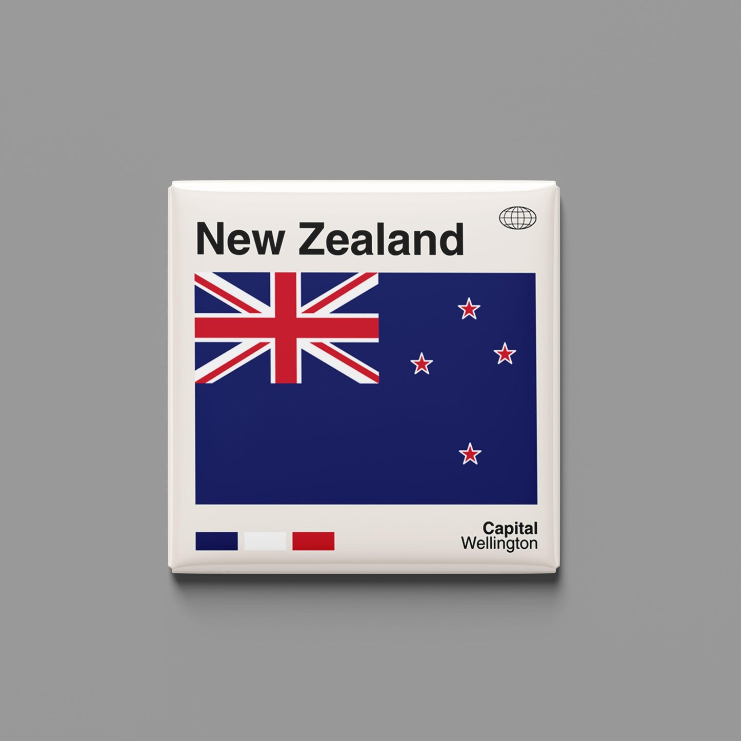 New Zealand Flag Magnet, New Zealand Travel Poster, World Travel Print, Custom Map, Travel Gift, Fridge Magnet, Travel Print Magnet