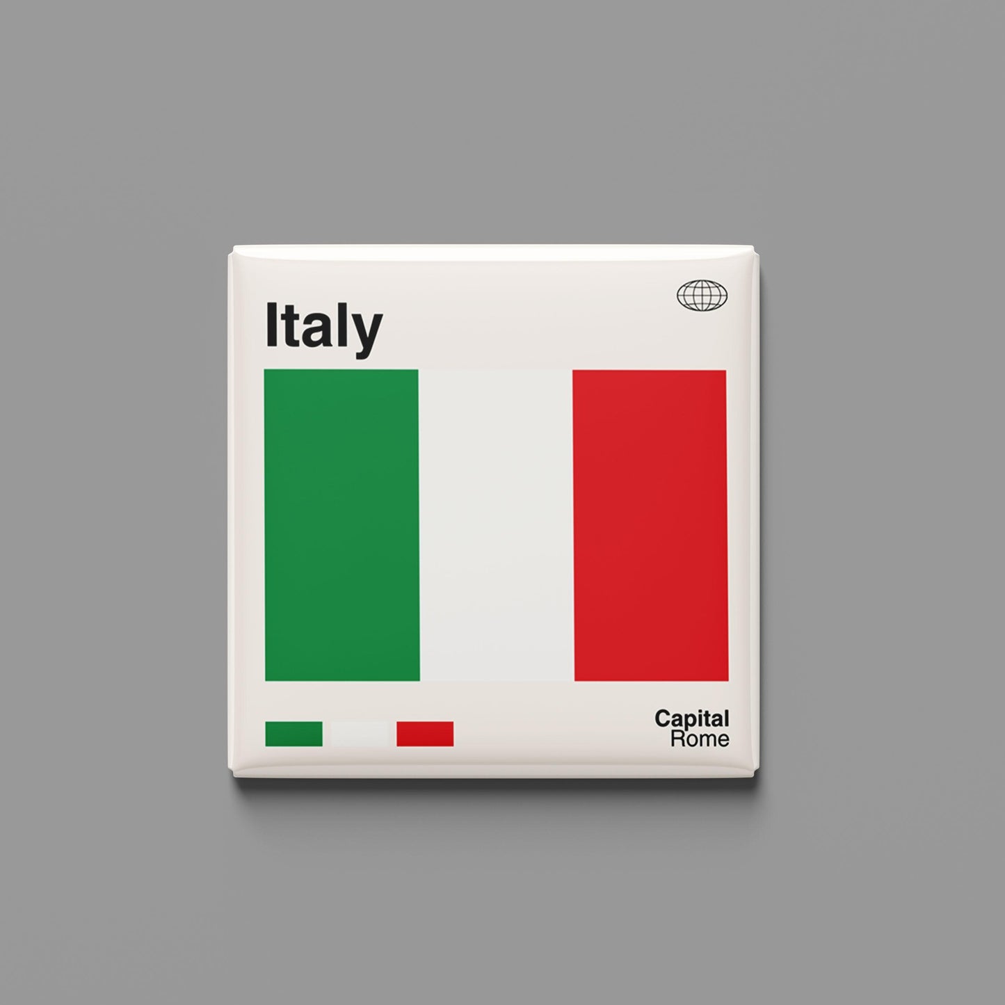 Italy Flag Souvenir Magnet for Travel Lovers, Italy Travel Poster Print, Travel Gift, Fridge Magnet, Custom Travel Magnet, Amalfi Coast Art
