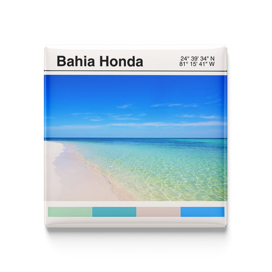 Bahia Honda - modern poster magnet