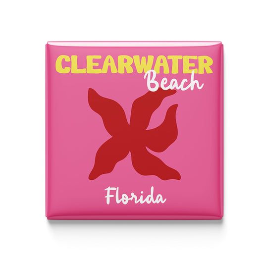 Clearwater Beach, FL - mini travel poster magnet