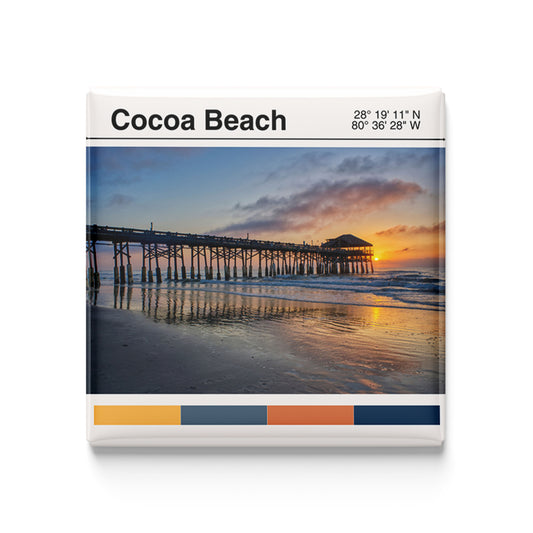Cocoa Beach - modern poster magnet