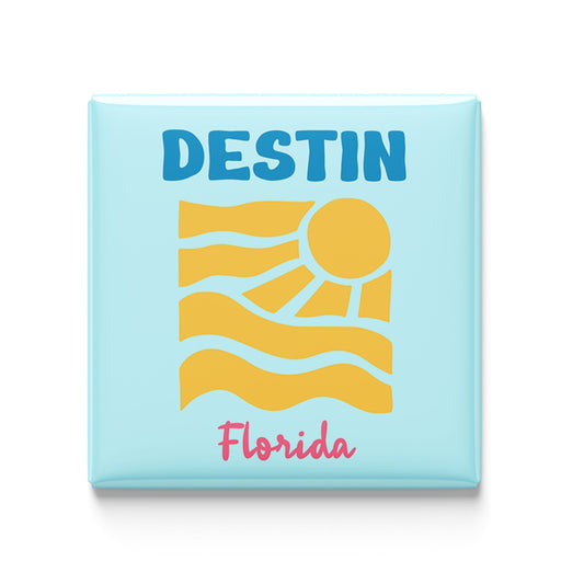 Destin, FL - mini travel poster magnet