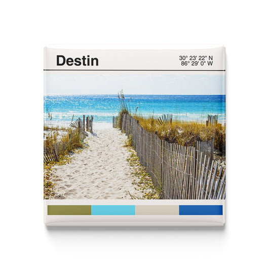 Destin, FL - modern poster magnet
