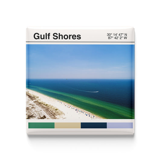 Gulf Shores, AL - modern poster magnet