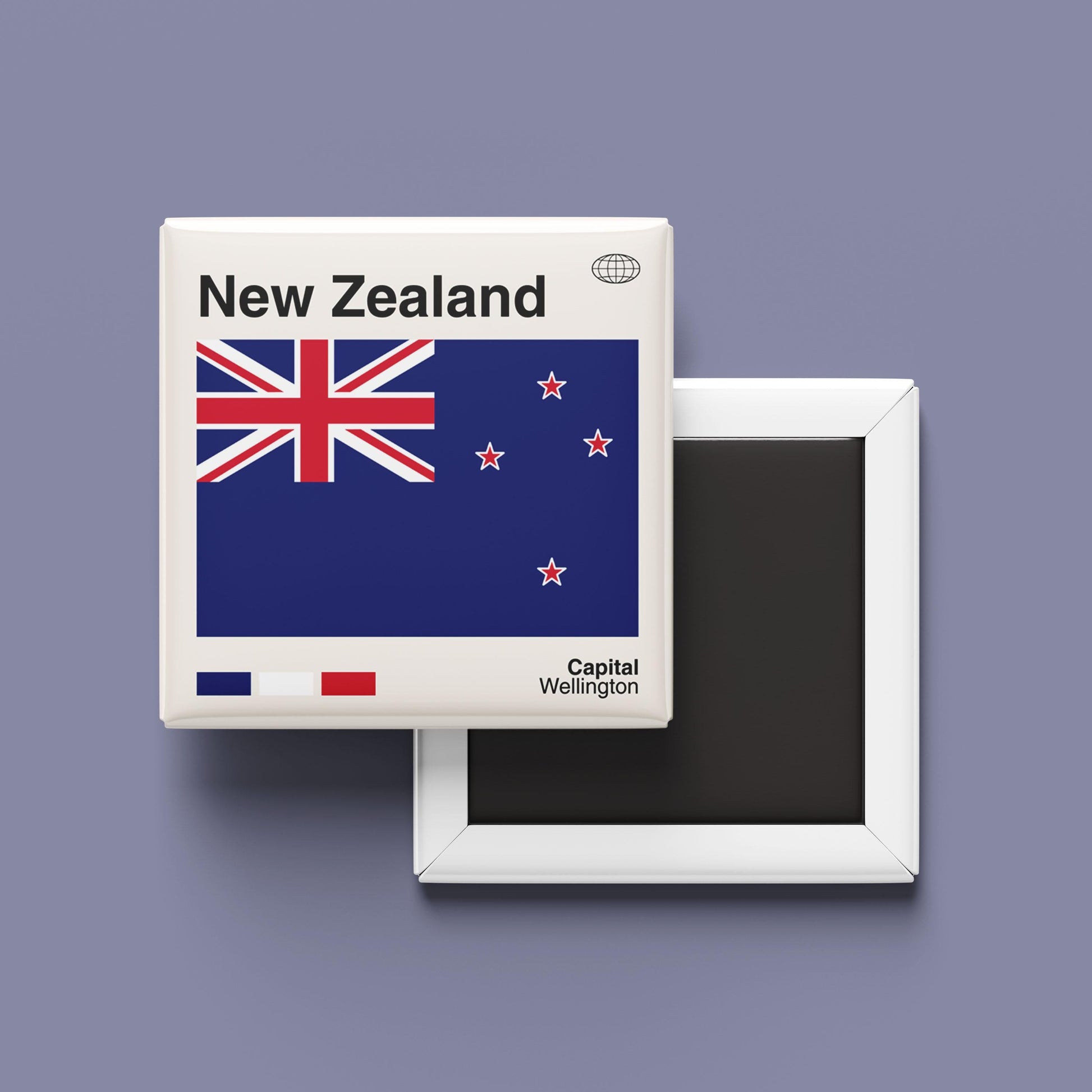 New Zealand Flag Magnet, New Zealand Travel Poster, World Travel Print, Custom Map, Travel Gift, Fridge Magnet, Travel Print Magnet