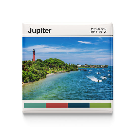 Jupiter, FL - modern poster magnet