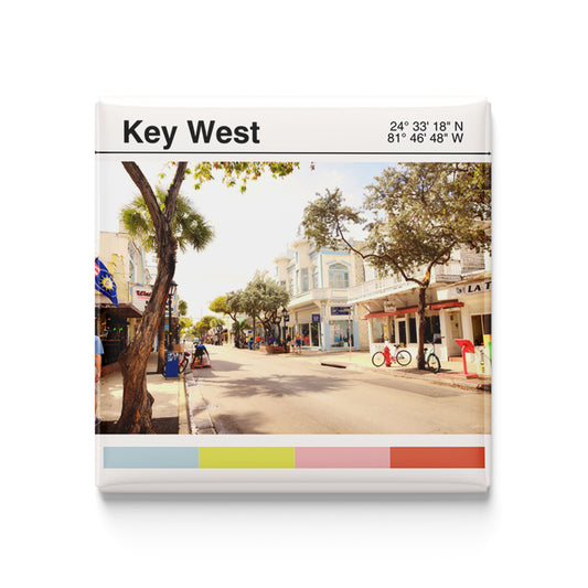Key West, FL - modern poster magnet