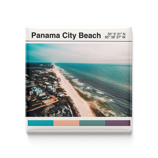 Panama City Beach, FL - modern poster magnet